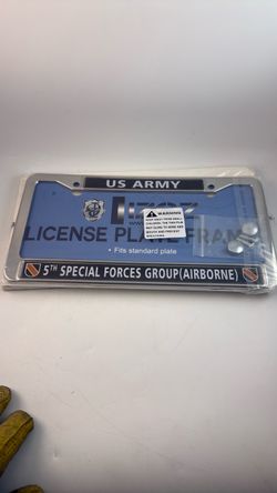US Army 5th Special Forces Group Airborne License Plate Frame