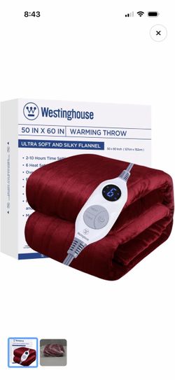 Westinghouse Electric Warming Throw 50x60