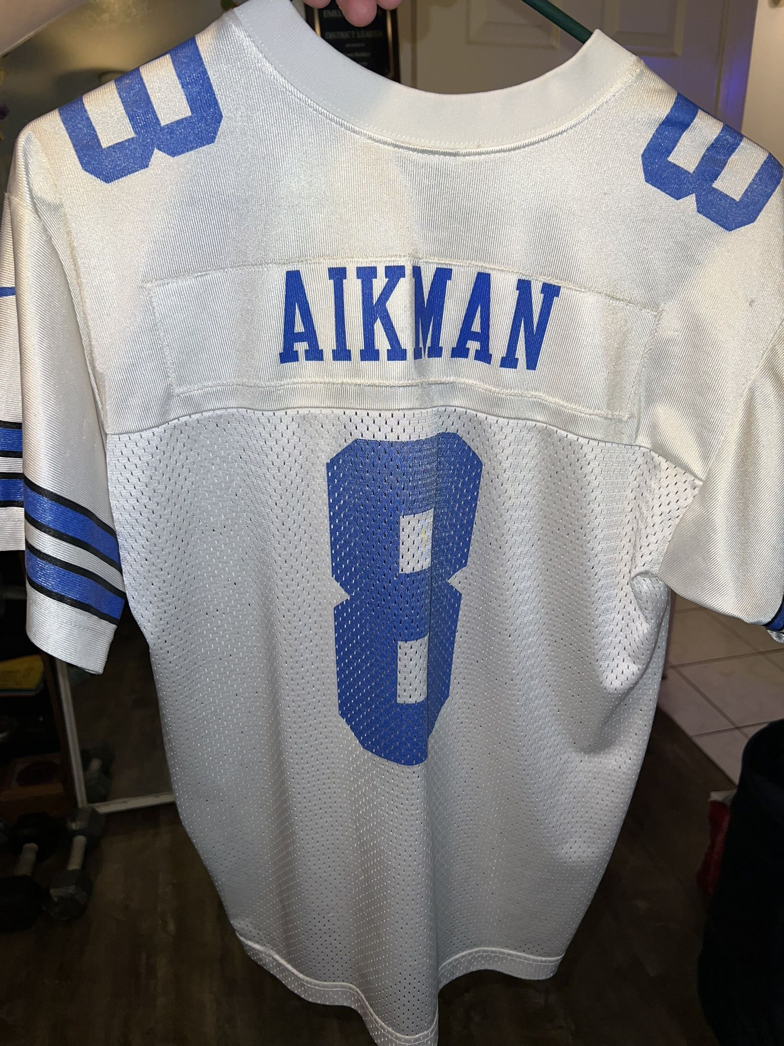 Vintage Troy Aikman Dallas Cowboys Away Nike Football Jersey - Kids Large