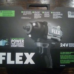 Flex 24v 1/2 Inch High Torque Impact Wrench Stacked Lithium Kit