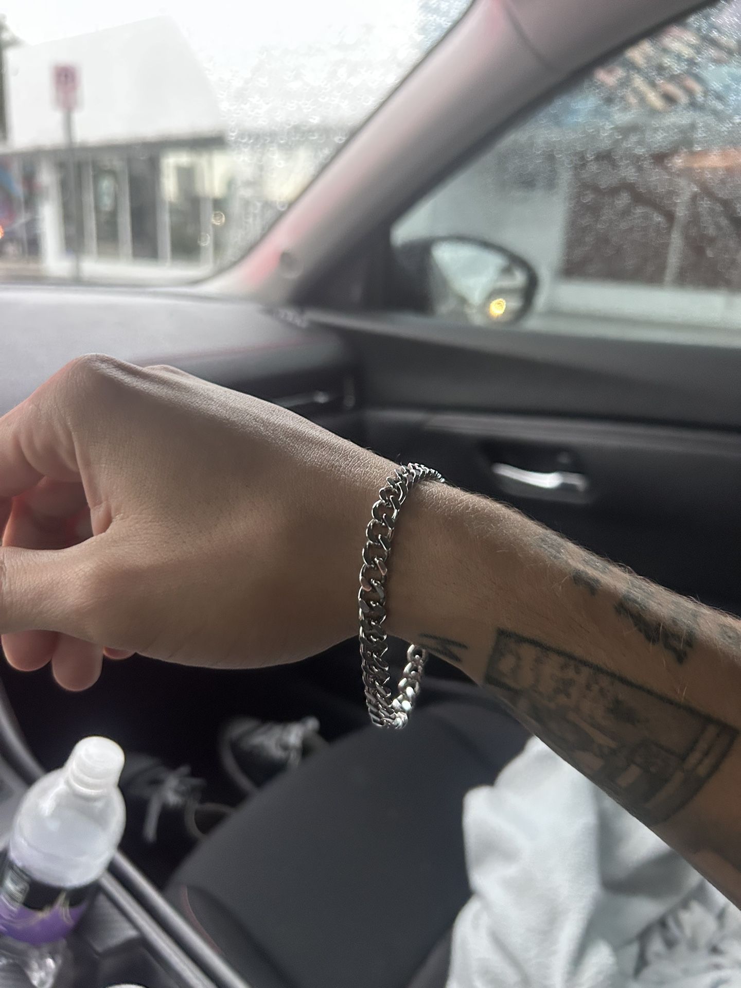 Silver Cuban Link Bracelet