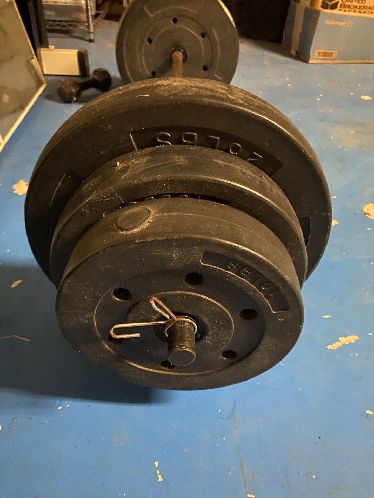 Weights & Barbell 50 Lbs