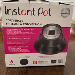 Instant Pot, Air fryer Lid, Open Box Never Used.