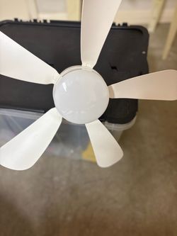 Plug in light fan
