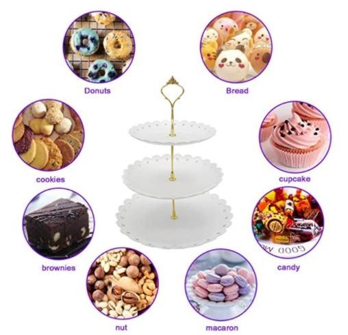 Wow Everyone With This 3-Tier Cupcake/Dessert Stand For Any Occasion!