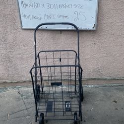 Shopping Cart With Wheels Carrito De Marketa Con Llantas 