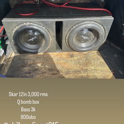 Skar Audio Subwoofer With Amp 