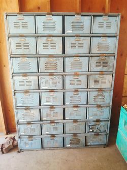Vintage Worley & co steel basket locker asking  $ 3000 obo
