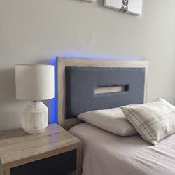Twin Bed & Nightstand And Mattress 