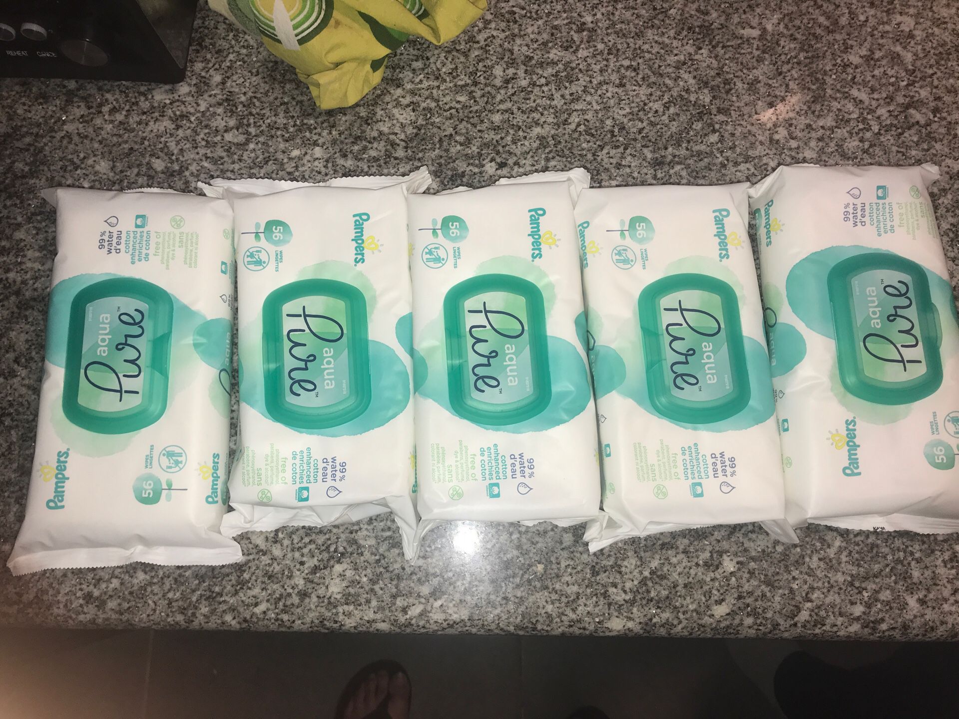 Pure pampers wipes