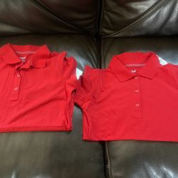 Cat And Jack Red School Uniform Shirts