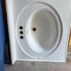 White Bath Vanity Top 24”