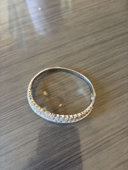 Elegant Silver Bangle Bracelet