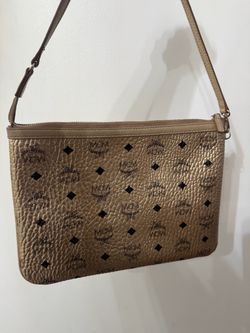 Mcm Gold Shoulder Bag