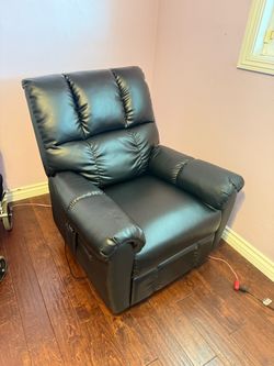 Power Lift Recliner Chair - Electric Stand Assist - Black