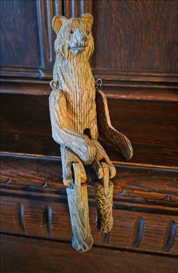 Antique Wooden Bear
