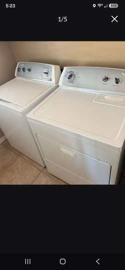 Whirlpool top-load washer And Dryer in perfect condition