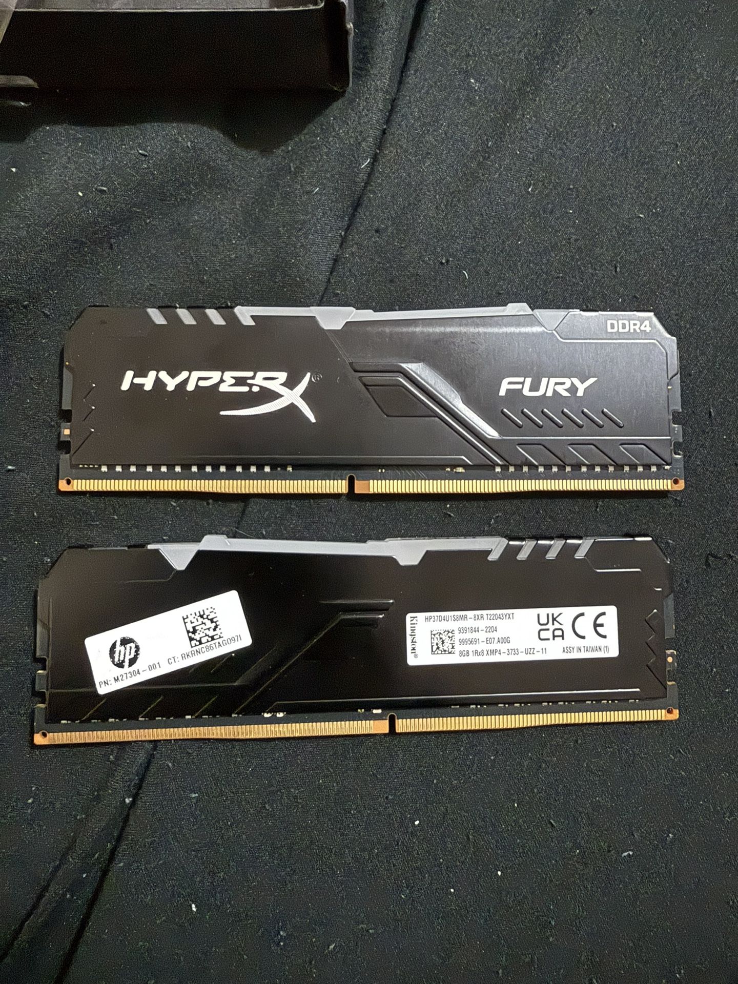 Hyper X Fury DDR4 16 GB Ram (two 8Gb)