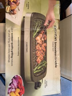 NEW Chefman Smokeless Electric Indoor Grill – XL Cooking Surface