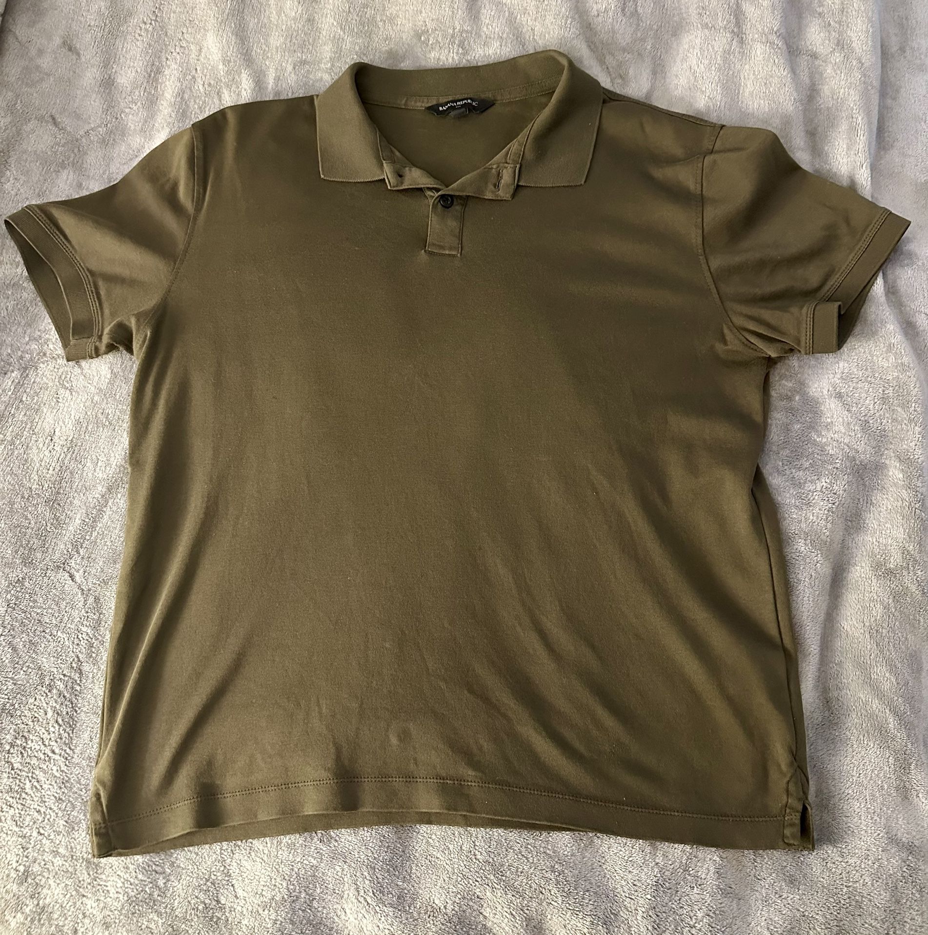 Brown Banana Republic Short Sleeve Polo Shirt (men’s Small)
