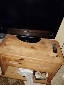 Tv stand set with wheels & drawer
