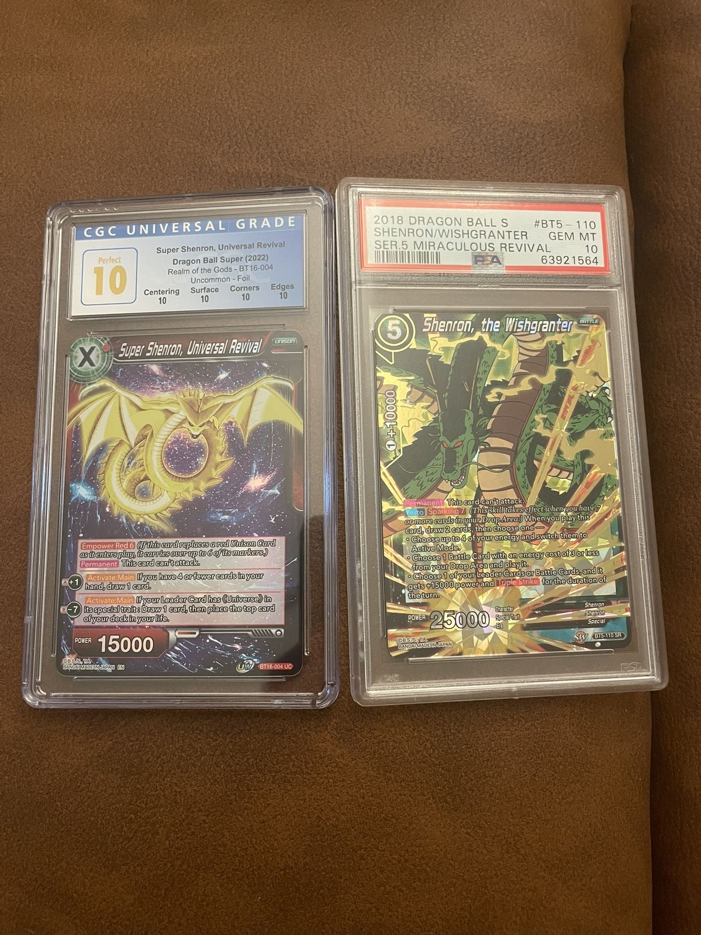 Dragonball Trading Card Game Shenron PSA & CGC Slabs!
