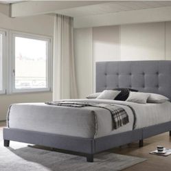 King Grey Upholstery Padded Frame New In Box