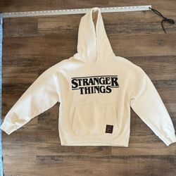 ZARA Ecru STRANGER THINGS NETFLIX SWEATSHIRT Hoodie Size 13-14 164cm Original