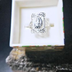 .925 Mexican Silver Ring Size 7 1/2 "