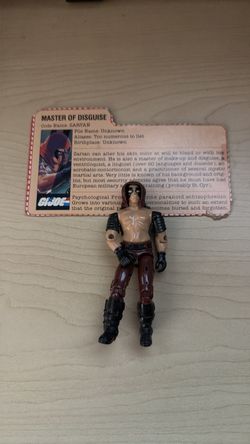 1984 G.I. Joe Zartan, known as Cobra's Master of Disguise and leader of the Dreadnoks