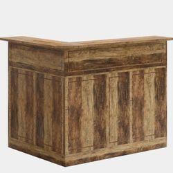 L Shape Wood Reception Desk 51x40”