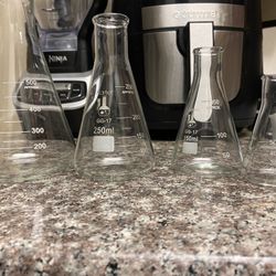 Later Glass Flask Set