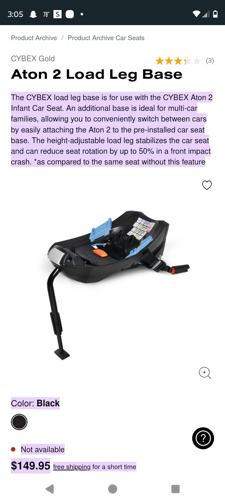 Car seat Base