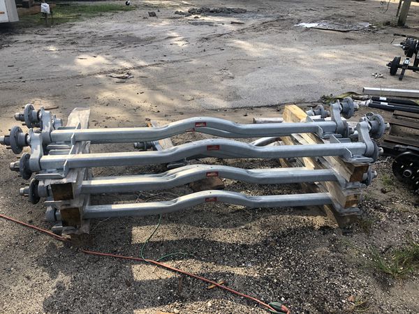 Rockwell American Boat Trailer axles - torsion - 5 lug 3500 both 72 and ...