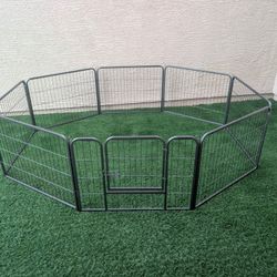 New Metal Indoor Outdoor Dog X Pen, Exercise Pen, Kennel, 8 Panel