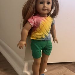 American Girl Doll Mia- With Clothing And Hangers