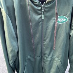 New With Tags Green New York Jets Large Hoodie Jacket