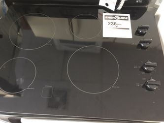 GE COOK TOP BLACK NEW 30INCH
