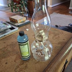 Oil Lamp With A Bottle Of Oil