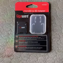 Gigaware microSD to SD Adapter w/ case