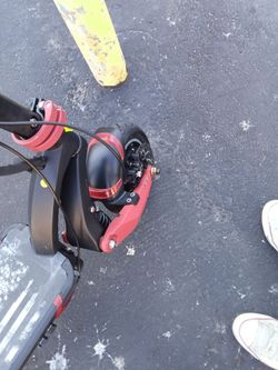 Electric Scooter Black and Red