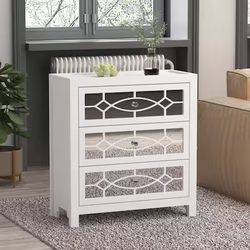 White 26-in W Standard chest