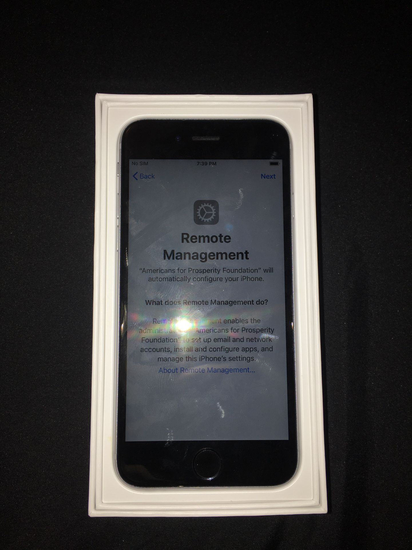 iPhone 6s (Remote Management Locked)