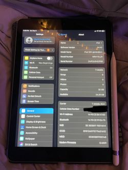 iPad 6th Gen 32GB WiFi + Cellular W/ Gen 1 Apple Pencil