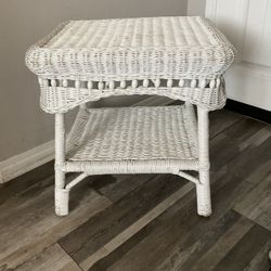 Wicker Small Side Table