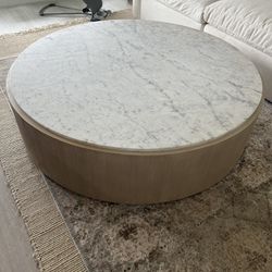 Crate And Barrel Marble Coffee Table