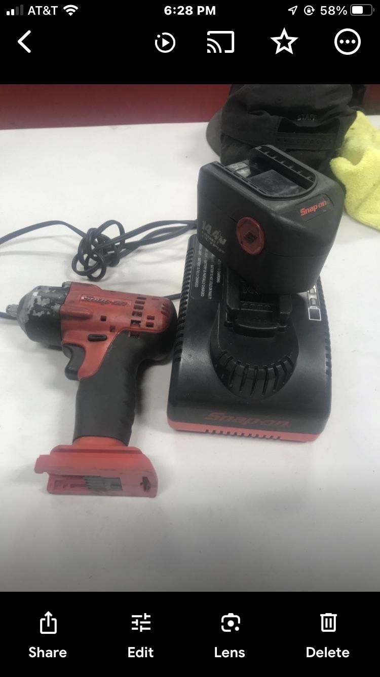 SNAP ON 3/8 Tool New Battery 14.4v New Fast Battery Charger