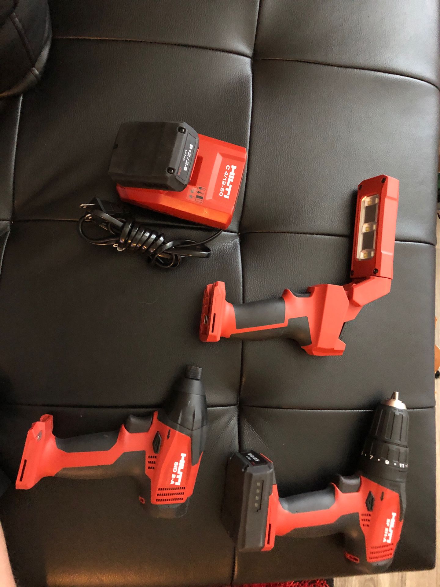 Hilti- 2 drill/light/battery and charger
