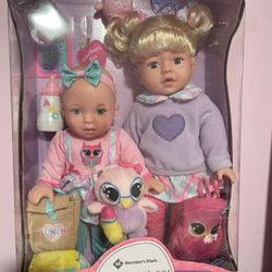 Back To School Sisters Dolls And Accessories 