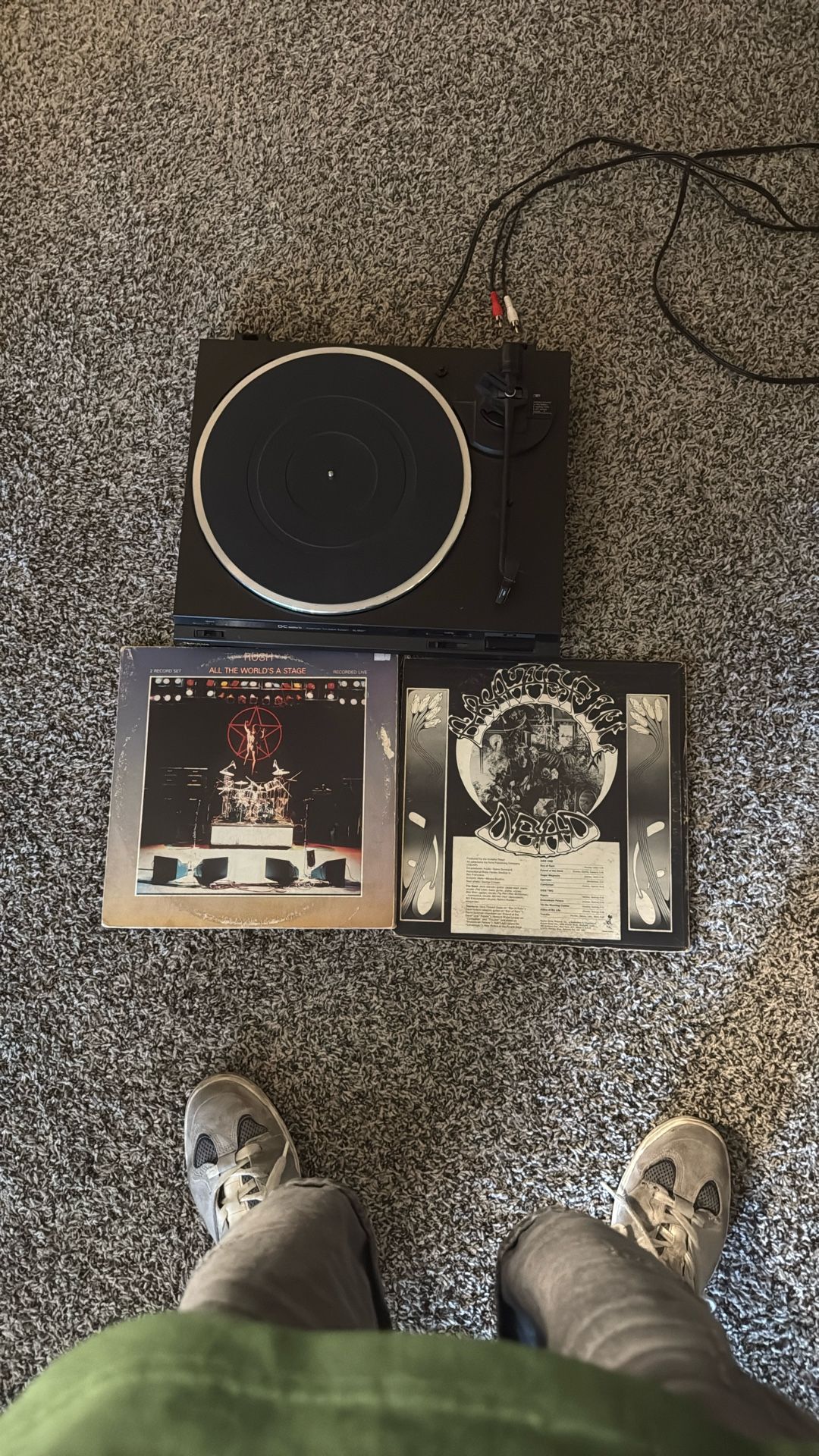 Record Player + 2 Albums